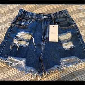 Forever 21 Distressed Jean Shorts